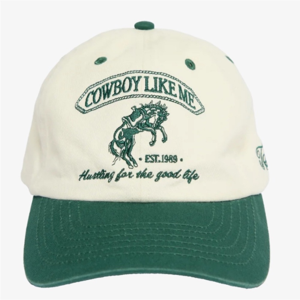 Taylor Swift Green and White Cowboy Like Me Hat —NEW/SEALED